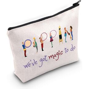 TSOTMO Pippin Revival Zipper Pouch Musical Gift Music and Lyrics Bag We've Got Magic To Do Cosmetic Bag Broadway Musical Gift Theater Show Drama Musical Theatre Gift Musical Album Gift (magic)