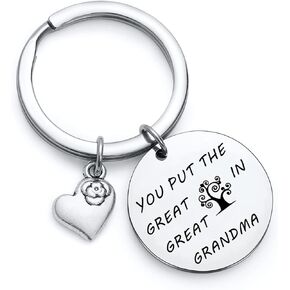 Great Grandma Gift Mothers Day Gift Great Grammy Gift Granny Gift Great Grandma Keychain