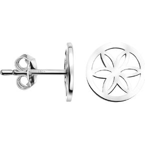 SOFIA MILANI - Women's Earrings 925 Silver - Flower Circle Stud Earrings - 20738 in Kuwait