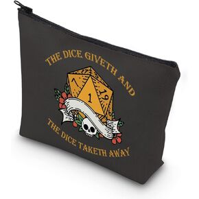 هدية D&D Gamer The Dice Giveth and The Dice Taketh Away DM حقيبة تحمل حقيبة سحاب لألعاب النرد (TAKETH AWAY) in Kuwait