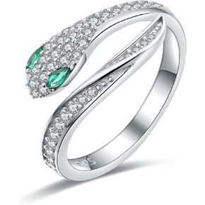 Bolelis 925 Sterling Silver Snake Ring for Women - Whether You Snakes Lovers or Not, Personalized Fashion Jewelry is Worth Having