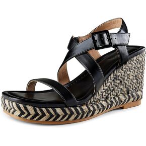 Arromic Wedge Sandals for Women Espadrille Sandals Platform Wedge Heel Shoes Open Toe Casual Comfortable Summer Beach Wedges for Women Dressy