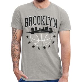BROOKLYN VERTICAL Basketball Sports Fan Short Sleeve T-Shirt | Brooklyn, Denver, Boston, Golden State, Chicago