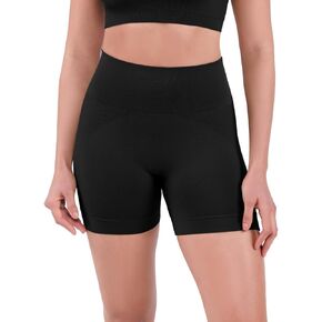ODODOS Seamless Biker Shorts for Women 5" Inseam Ribbed High Waisted Running Yoga Shorts