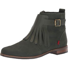 Marc Joseph New York Unisex-Child Leather Made in Brazil Ankle Boot with Kilt Detail Chelsea