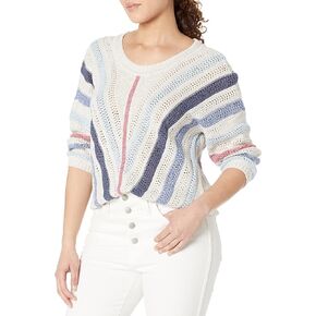 NIC+ZOE Women's Crochet Angles Sweater