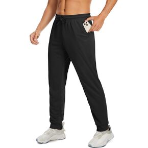 MAGCOMSEN Men's Joggers Sweatpants Quick Dry Running Pants with Pockets Summer Lightweight Athletic Workout Pants