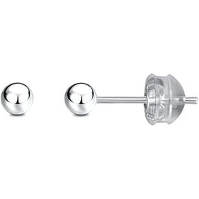 JADENOVA 925 Sterling Silver Earrings Silver Studs Ball Earrings for Women