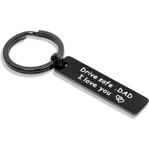Drive Safe Keychain for Brother Be Safe Dad I Love You keychains for Uncle Gifts for Grandpa