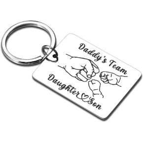 Valentines Day Gifts for Dad to My Dad Keychain Fathers Day Gift from Daughter Son Birthday Gift for Dad Present for Husband from Wife First-Time New Daddy-to-Be I Love You Bonus Dad Grandpa Christmas