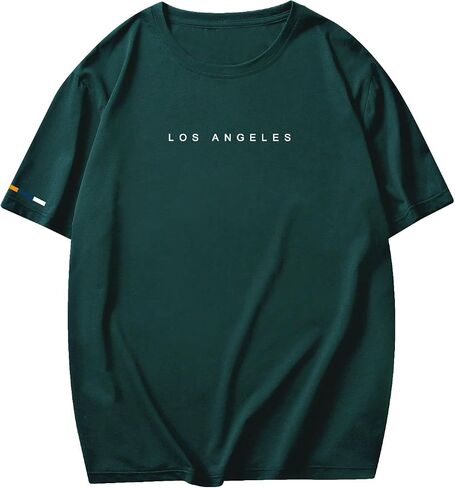 SOLY HUX Men's Letter Graphic Tee Tops Vintage Short Sleeve Crew Neck T Shirts Summer in Saudi Arabia