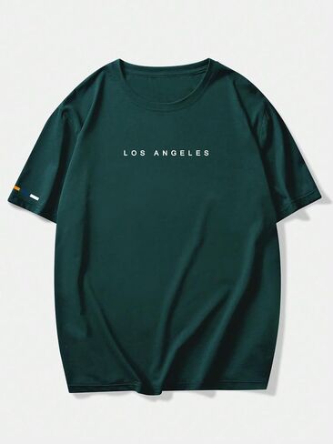 SOLY HUX Men's Letter Graphic Tee Tops Vintage Short Sleeve Crew Neck T Shirts Summer in Saudi Arabia