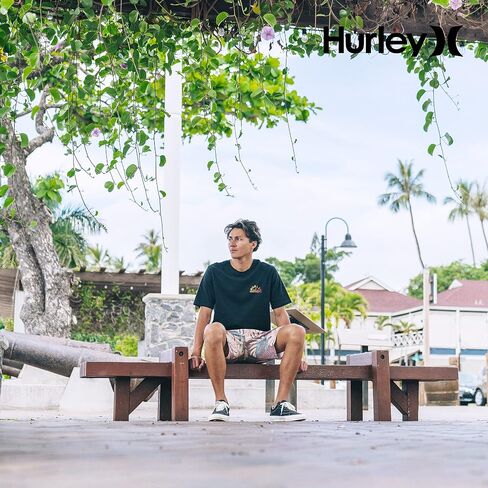 Hurley Men's Everyday Washed One and Only Solid T-Shirt, Black, XX-Large in Saudi Arabia