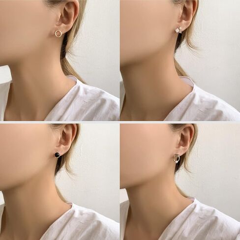 Viewlap Premium Earring For A Month Mirror Box 20pairs Stud Set Earrings for Women, Fashion Jewelry for Special Moments Christmas Valentines Mother's day Gift (+with gift box) in Saudi Arabia