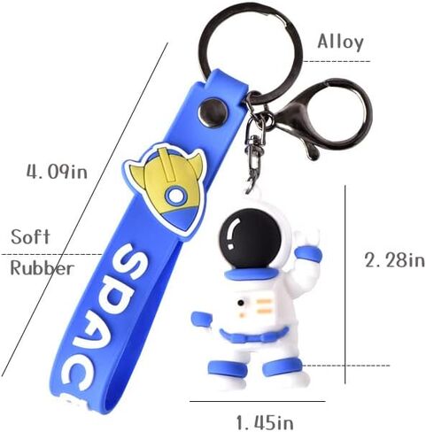 باينكس سلسلة مفاتيح رائعة بتصميم رائد فضاء كاواي، سلاسل مفاتيح لطيفة لرجال الفضاء، سلاسل مفاتيح للسيارة والمحفظة هدية in Kuwait