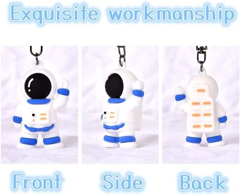 باينكس سلسلة مفاتيح رائعة بتصميم رائد فضاء كاواي، سلاسل مفاتيح لطيفة لرجال الفضاء، سلاسل مفاتيح للسيارة والمحفظة هدية in Kuwait