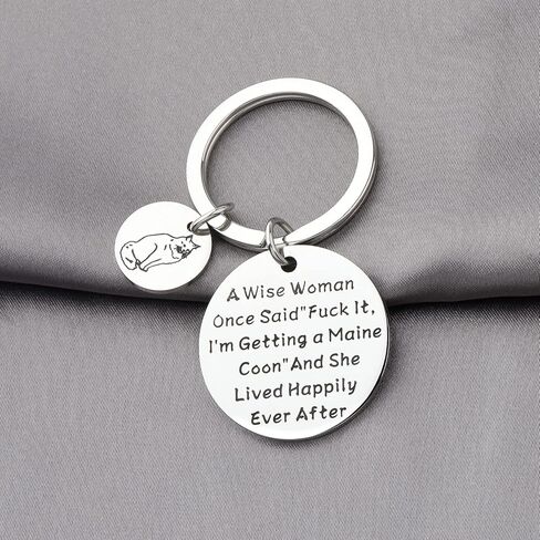 TGBJE Maine Coon Cat Gift Maine Coon Lover Gift Maine Coon Cat Mom Keychain Gift For Woman Cat Pet Lover Gift in Saudi Arabia
