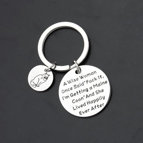 TGBJE Maine Coon Cat Gift Maine Coon Lover Gift Maine Coon Cat Mom Keychain Gift For Woman Cat Pet Lover Gift in Saudi Arabia