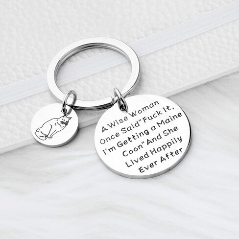 TGBJE Maine Coon Cat Gift Maine Coon Lover Gift Maine Coon Cat Mom Keychain Gift For Woman Cat Pet Lover Gift in Saudi Arabia