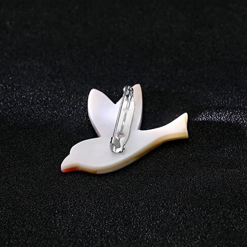 Colourful Bird Brooch Pin for Women Teen Girl Fashion Shell Cartoon Animal Lapel Pins Cute Dress Accessories Birthday Christmas Jewelry Gift in Saudi Arabia