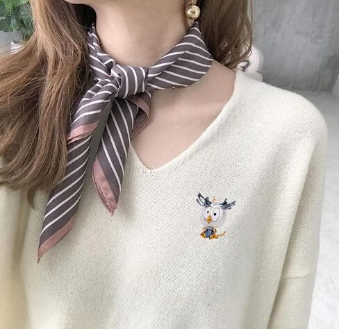 Lovely Owl Enamel Lapel Pin Color Cute Bird Brooches Women Alloy Bird Badge Pin Animal Badge Brooch Party Casual Brooch Pins Gifts in Saudi Arabia