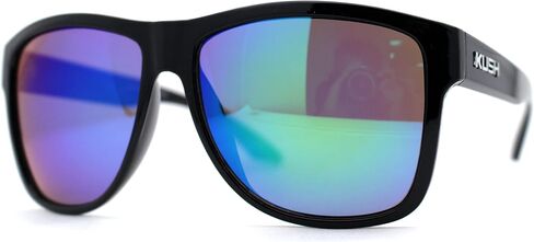 Mirror Lens Kush Mens Oversize Rectangular Sport Sunglasses in Saudi Arabia