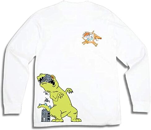 Nickelodeon Mens Long Sleeve Shirt - #TBT Mens 1990's Clothing - Rugrats, Hey Arnold, Ren and Stimpy in Saudi Arabia