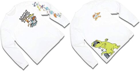 Nickelodeon Mens Long Sleeve Shirt - #TBT Mens 1990's Clothing - Rugrats, Hey Arnold, Ren and Stimpy in Saudi Arabia