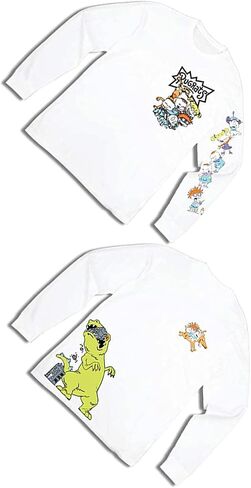 Nickelodeon Mens Long Sleeve Shirt - #TBT Mens 1990's Clothing - Rugrats, Hey Arnold, Ren and Stimpy in Saudi Arabia