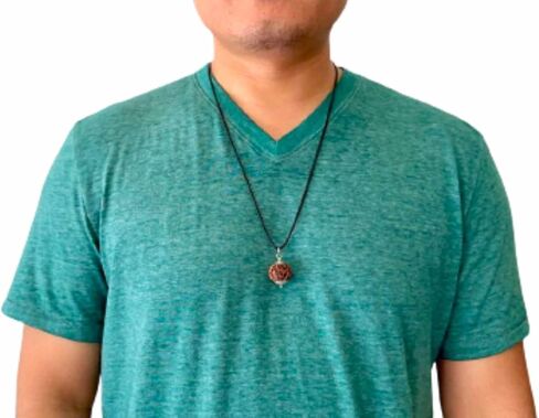 Zillion Craft 100% Original 7 Mukhi Rudraksha Bead with pure Silver Cap. 16-18 mm Standard size Nepali seven mukhi rudraksha. Natural Rudraksha with adjustable cord in Kuwait