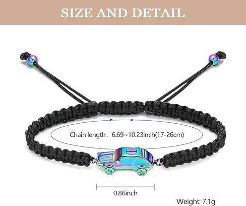 Car Cremation Bracelet for Ashes Stainless Steel Memorial Urn Adjustable Wristband Bangle Keepsake Loved Ones Ashes Holder for Men Women in Kuwait