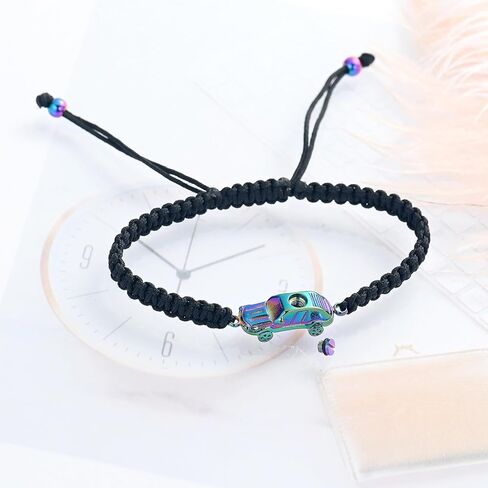 Car Cremation Bracelet for Ashes Stainless Steel Memorial Urn Adjustable Wristband Bangle Keepsake Loved Ones Ashes Holder for Men Women in Kuwait