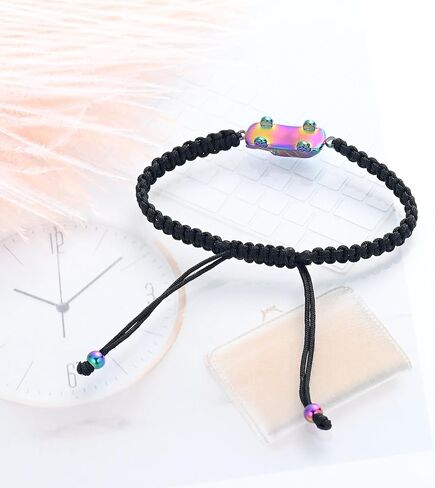 Car Cremation Bracelet for Ashes Stainless Steel Memorial Urn Adjustable Wristband Bangle Keepsake Loved Ones Ashes Holder for Men Women in Kuwait