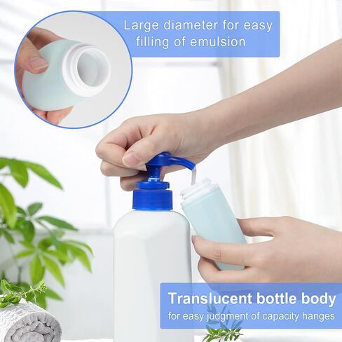 4 Pcs Travel Size Bottles for Toiletries, 3.4 oz Silicone Travel Containers for Toiletries With a Perfume Refillable Bottle, Larger Tsa Approved Toiletry Bottles in Saudi Arabia