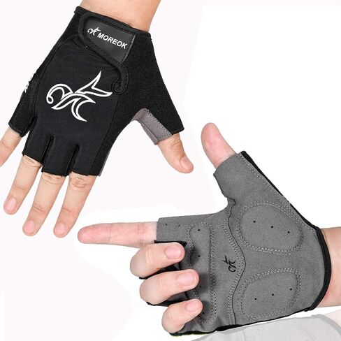 قفازات MOREOK للرجال لركوب الدراجات، قفازات نصف إصبع لركوب الدراجات MTB DH Road Bike Gloves جل وسادة ممتصة للصدمات ومضادة للانزلاق قابلة للتنفس قفازات دراجة نارية جبلية للجنسين والنساء in Saudi Arabia