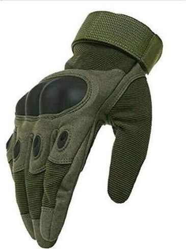 Navkar Crafts Full Finger Motorcycle Shooting Tactical Outdoor Breathable Riding Gloves for Men and Boys (Size:XL,Green) in Saudi Arabia