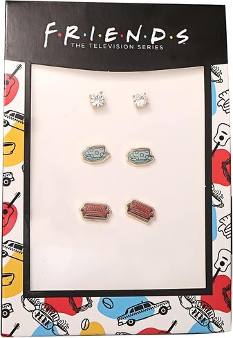 Friends TV Show Fashion Earring 2, 3, 4 Pair Sets - Friends Theme Stud and Dangle Earrings in Kuwait