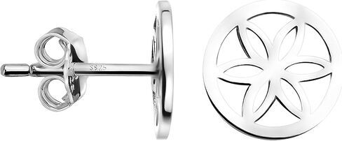 SOFIA MILANI - Women's Earrings 925 Silver - Flower Circle Stud Earrings - 20738 in Kuwait