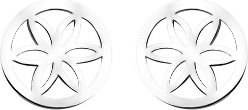 SOFIA MILANI - Women's Earrings 925 Silver - Flower Circle Stud Earrings - 20738 in Kuwait