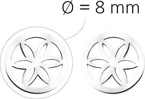 SOFIA MILANI - Women's Earrings 925 Silver - Flower Circle Stud Earrings - 20738 in Kuwait