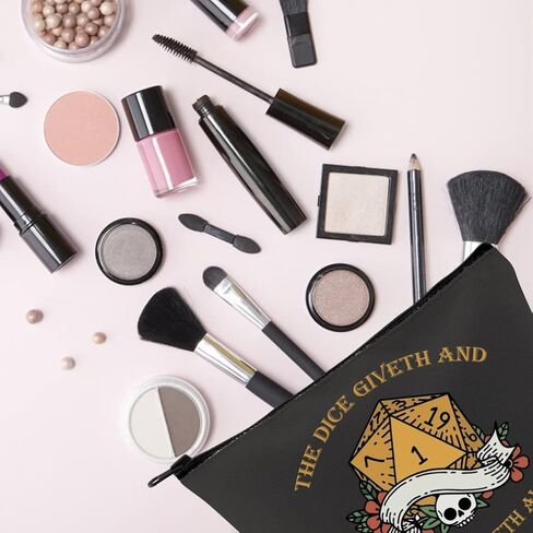 هدية D&D Gamer The Dice Giveth and The Dice Taketh Away DM حقيبة تحمل حقيبة سحاب لألعاب النرد (TAKETH AWAY) in Kuwait