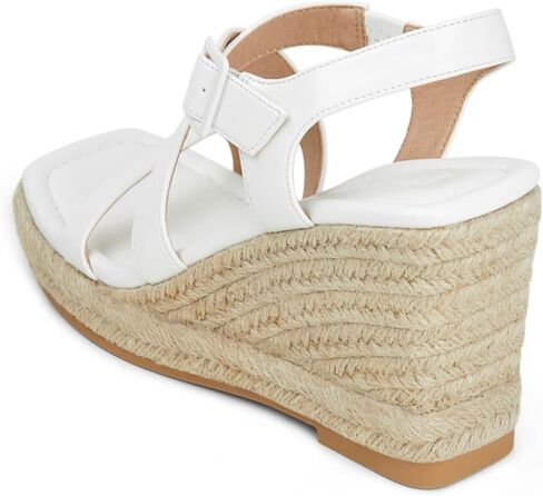 صنادل إسفين من Arromic للنساء، صنادل Espadrille ذات نعل سميك، أحذية بكعب عريض مفتوح من الأمام، كاجوال مريح للصيف والشاطئ للنساء المتأنقة in Kuwait