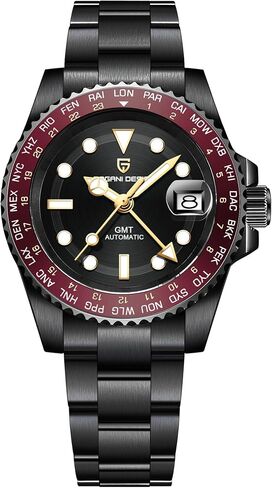 Pagani Design Watches for Men Automatic GMT NH34 PD1758 TMI Japan Movement Sapphire Glass Waterproof Watch in Saudi Arabia