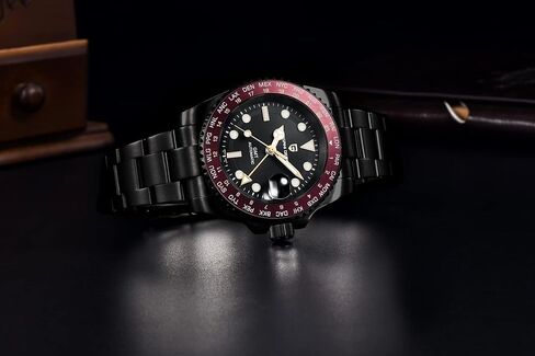 Pagani Design Watches for Men Automatic GMT NH34 PD1758 TMI Japan Movement Sapphire Glass Waterproof Watch in Saudi Arabia