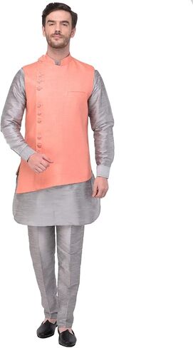 SG LEMAN Indian Ethnic Jacket For Men in Saudi Arabia
