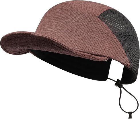 CLAPE Men Quick Dry Baseball Cap 5 Panel Hat Lightweight Trucker Mesh Hats Workout Dad Hat Running Outdoor Sports Cap in Saudi Arabia