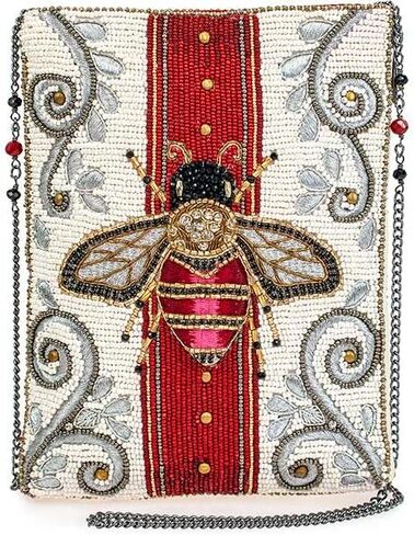 Mary Frances Royal Bee Mini Beaded Crossbody Handbag, Multicolor in Kuwait