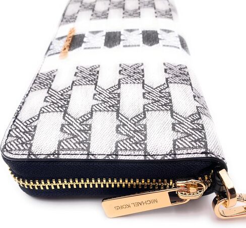 Michael Kors Jet Set Travel Large Continental Jacquard Wallet MK Black Multi in Saudi Arabia