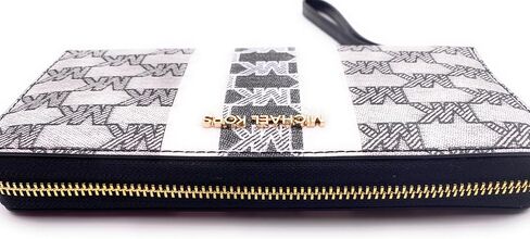 Michael Kors Jet Set Travel Large Continental Jacquard Wallet MK Black Multi in Saudi Arabia