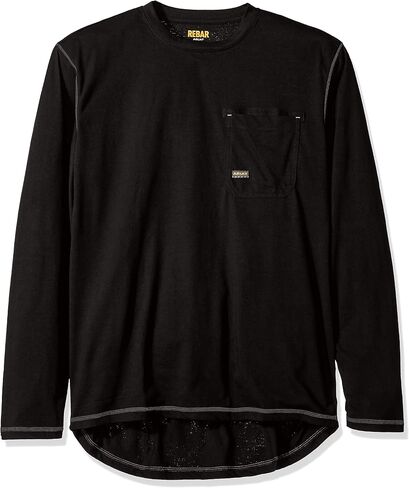 Ariat Men's Rebar Long Sleeve CrewHenley Shirt in Saudi Arabia